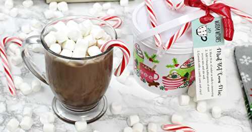 Mint Hot Cocoa Mix Recipe + Printable Gift Tags!