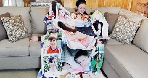 My Custom-Printed Sherpa Blanket from Collage.com