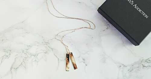 My Sweet Rose Gold Engraved Double Bar Necklace {+ Coupon Code for Eve's Addiction!}