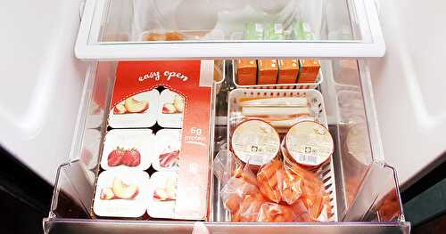 Organize an After School Snack Drawer in the Fridge!