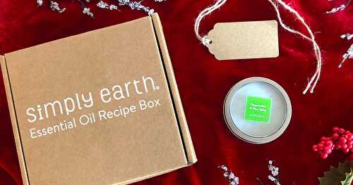 Simply Earth Essential Oil Recipe Box {December 2019} Unboxing + DIY Peppermint & Pine Decongestant Salve Recipe!