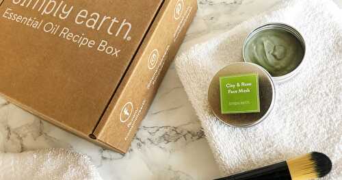 Simply Earth Essential Oil Recipe Box {February 2020} Unboxing & BONUS CODE + DIY Clay & Rose Mask Recipe!