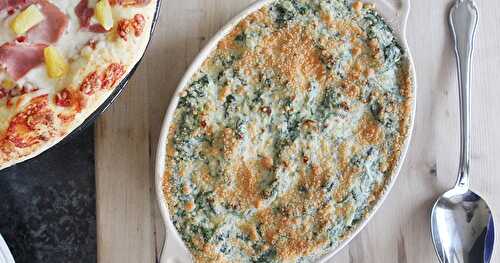 The Perfect Pizza Side: Parmesan-Crusted Creamed Spinach