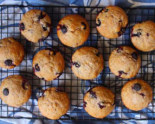The Best Blueberry Banana Muffins