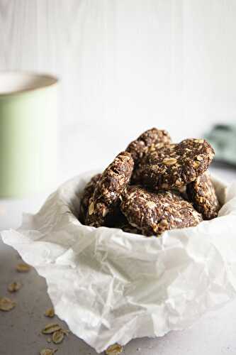 Healthy No-Bake Chocolate Oatmeal Cookies