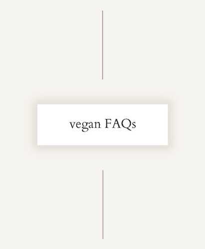 Vegan FAQs - Spoonful of Kindness