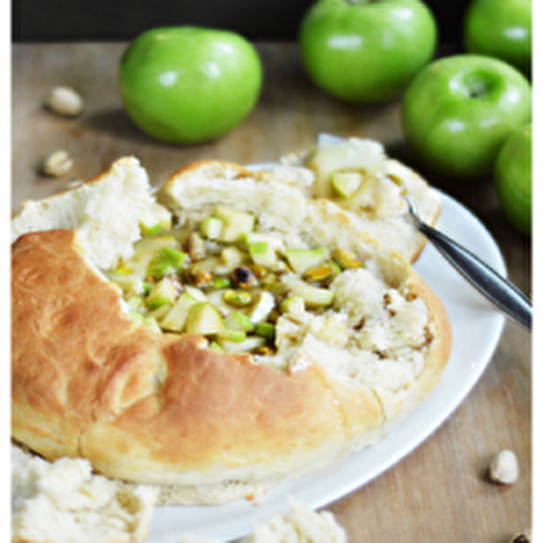 Apple Pistachio Baked Brie
