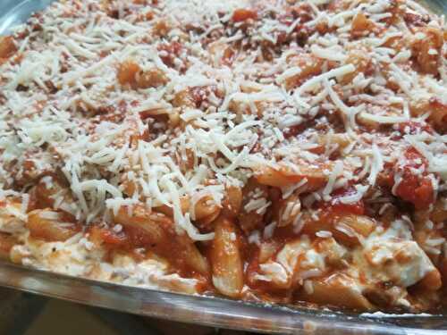 Baked Campanelle with Meat Sauce