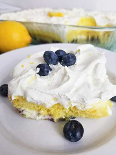 Lemon Blueberry Cream Cheese Cake