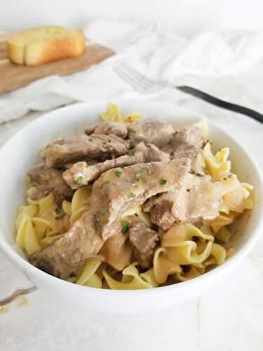 Mom's Beef Stroganoff