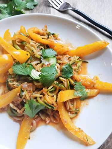 Three Ingredient Salsa Zoodles