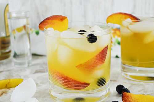 Sparkling Spiked Peach Punch