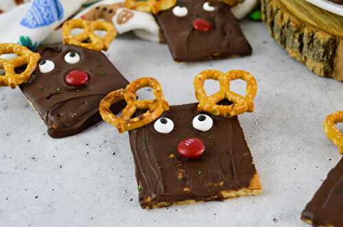 Rudolph Chocolate Covered Graham Crackers