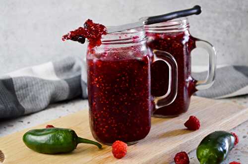 Small Batch Raspberry Jalapeno Jam - Stef's Eats and Sweets