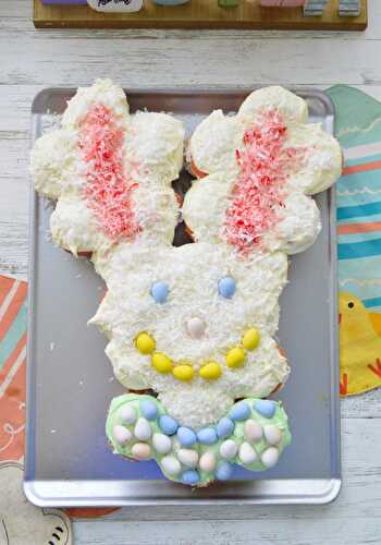 How to Make an Easter Bunny Cupcake Cake