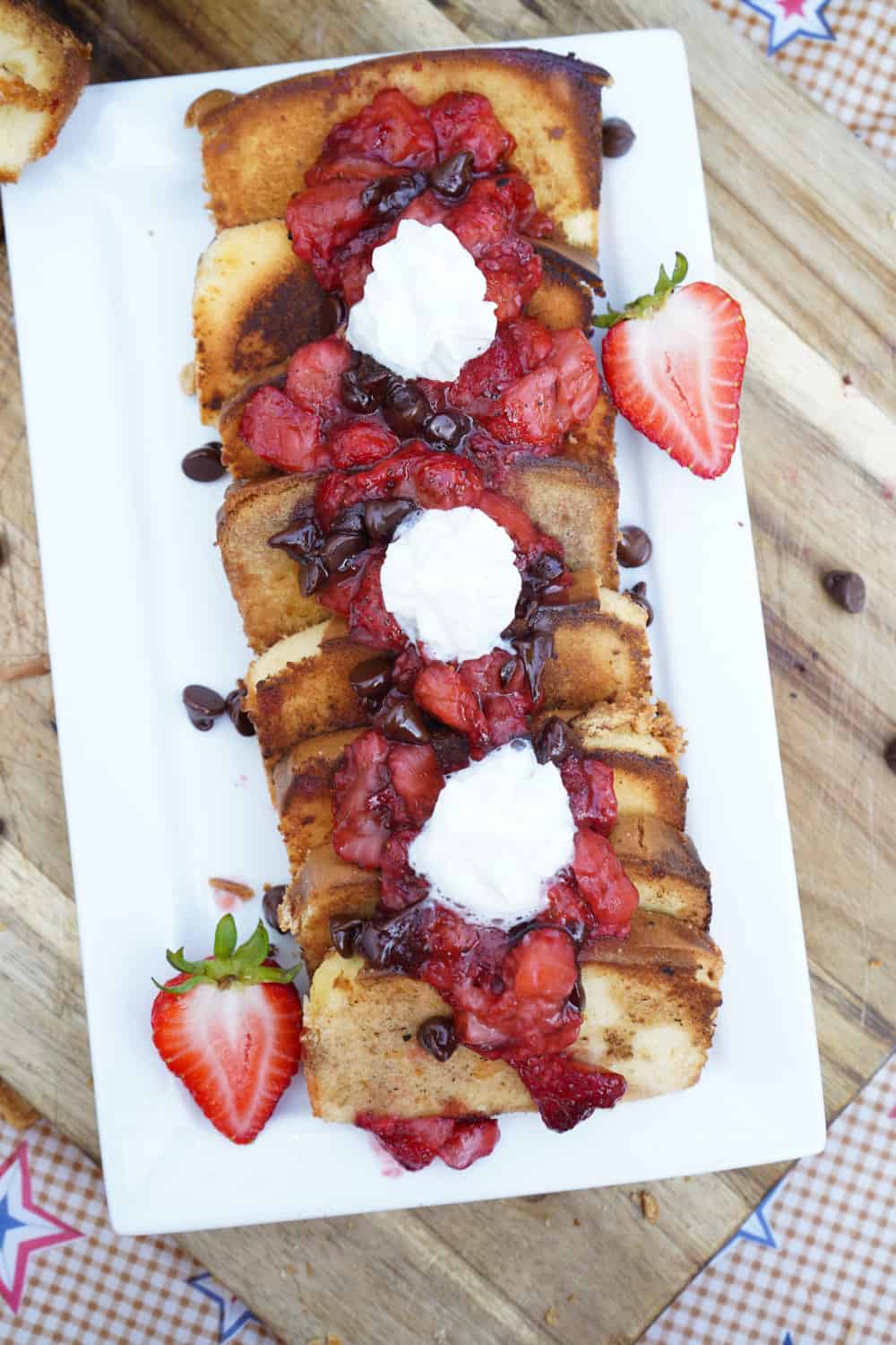 Strawberry Chocolate Blackstone Pound Cake