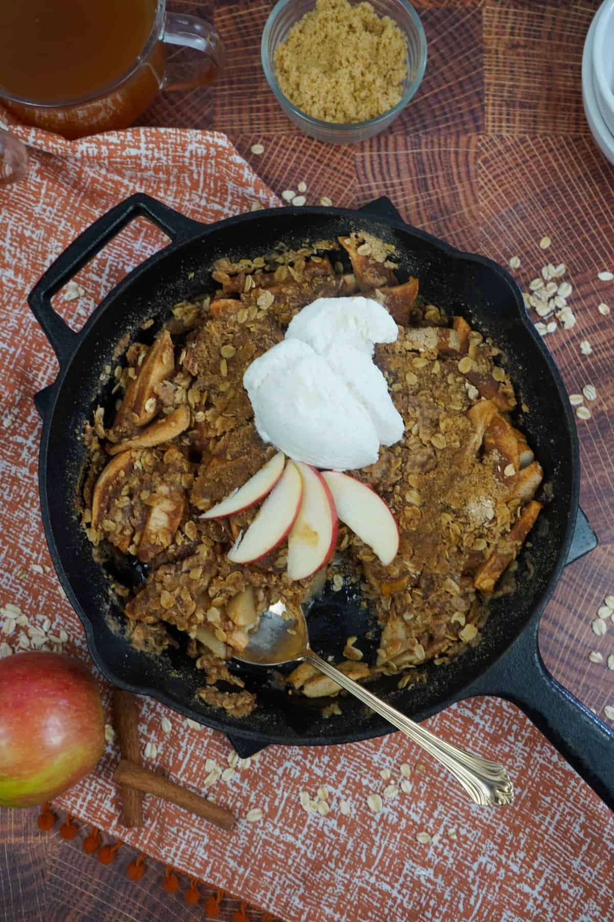 Easy Smoked Apple Crisp