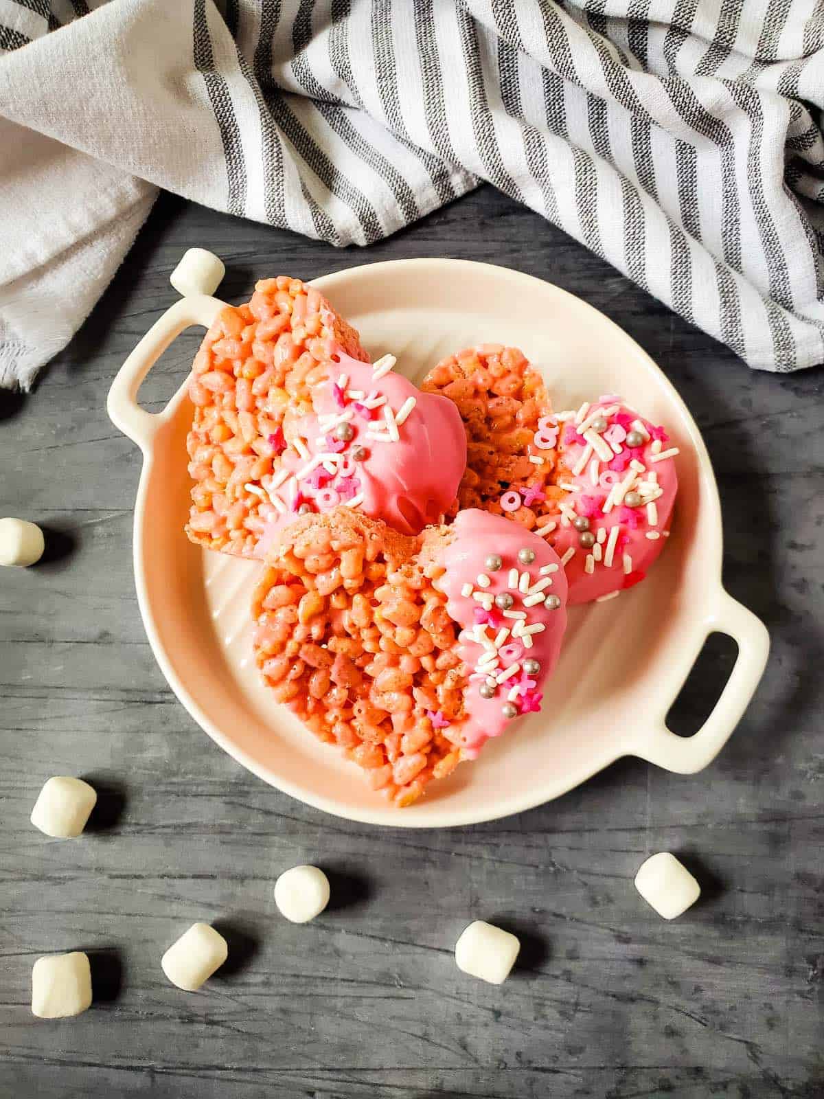 Heart Shaped Rice Krispies Treats