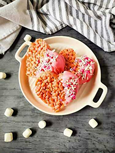 Heart Shaped Rice Krispies Treats