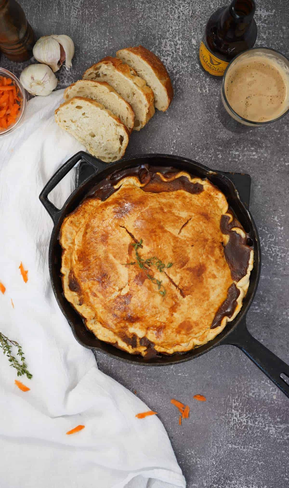 Savory Beef and Stout Irish Pot Pie
