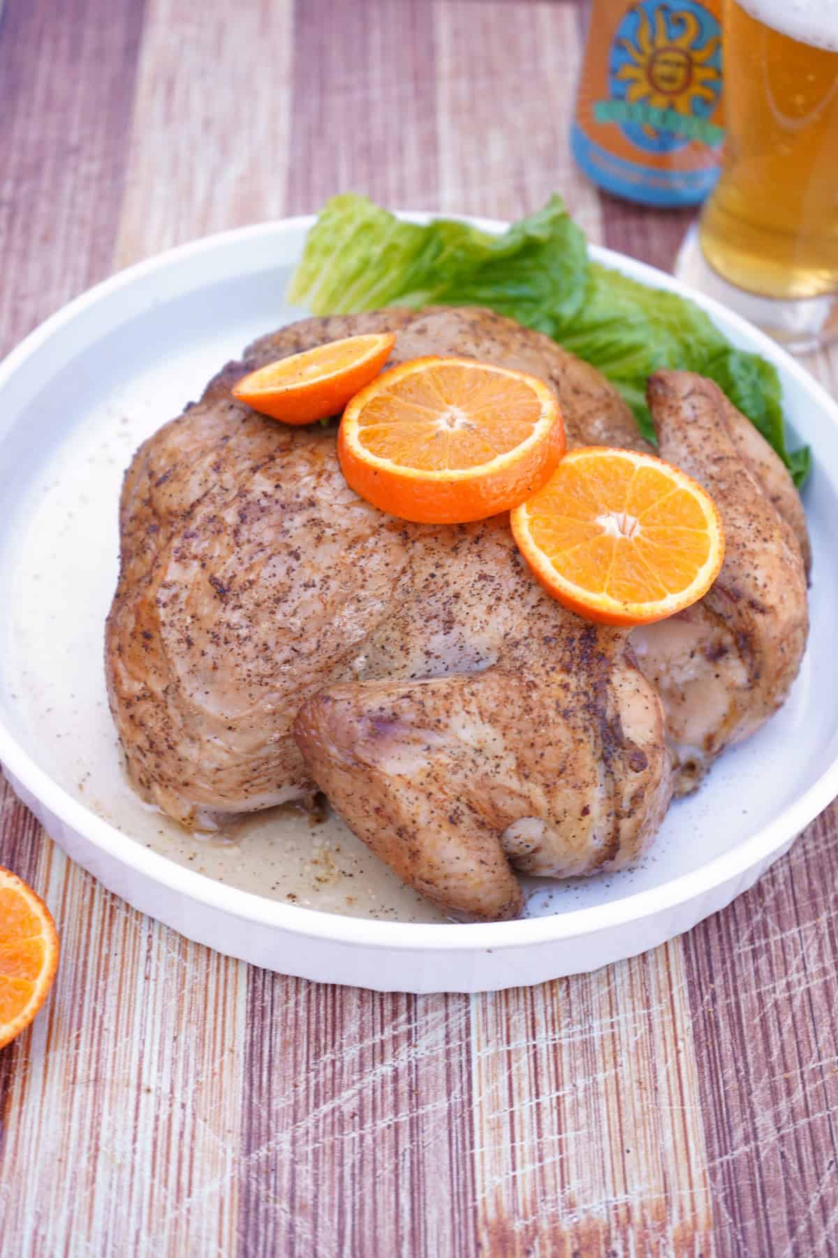 Citrus Ale Smoked Chicken