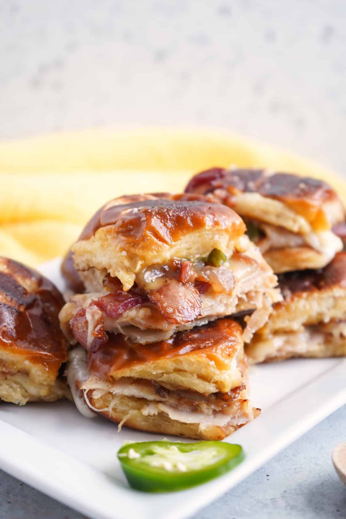 Flat Top Sweet & Spicy Turkey Bacon Pretzel Bun Sliders
