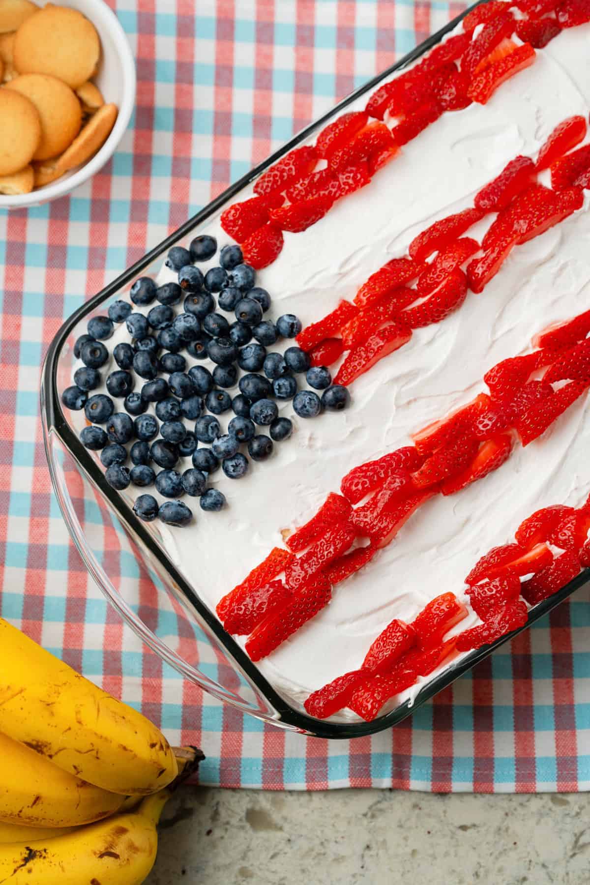 Summer Berry Banana Pudding