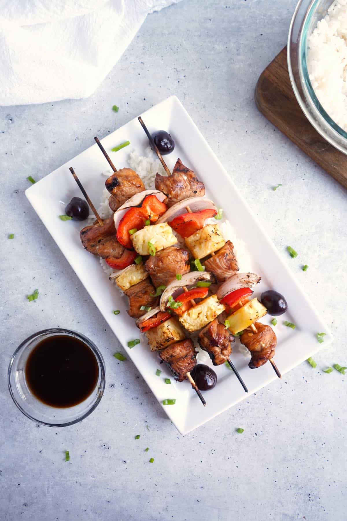 Michigan Cherry-aki Grilled Chicken Skewers
