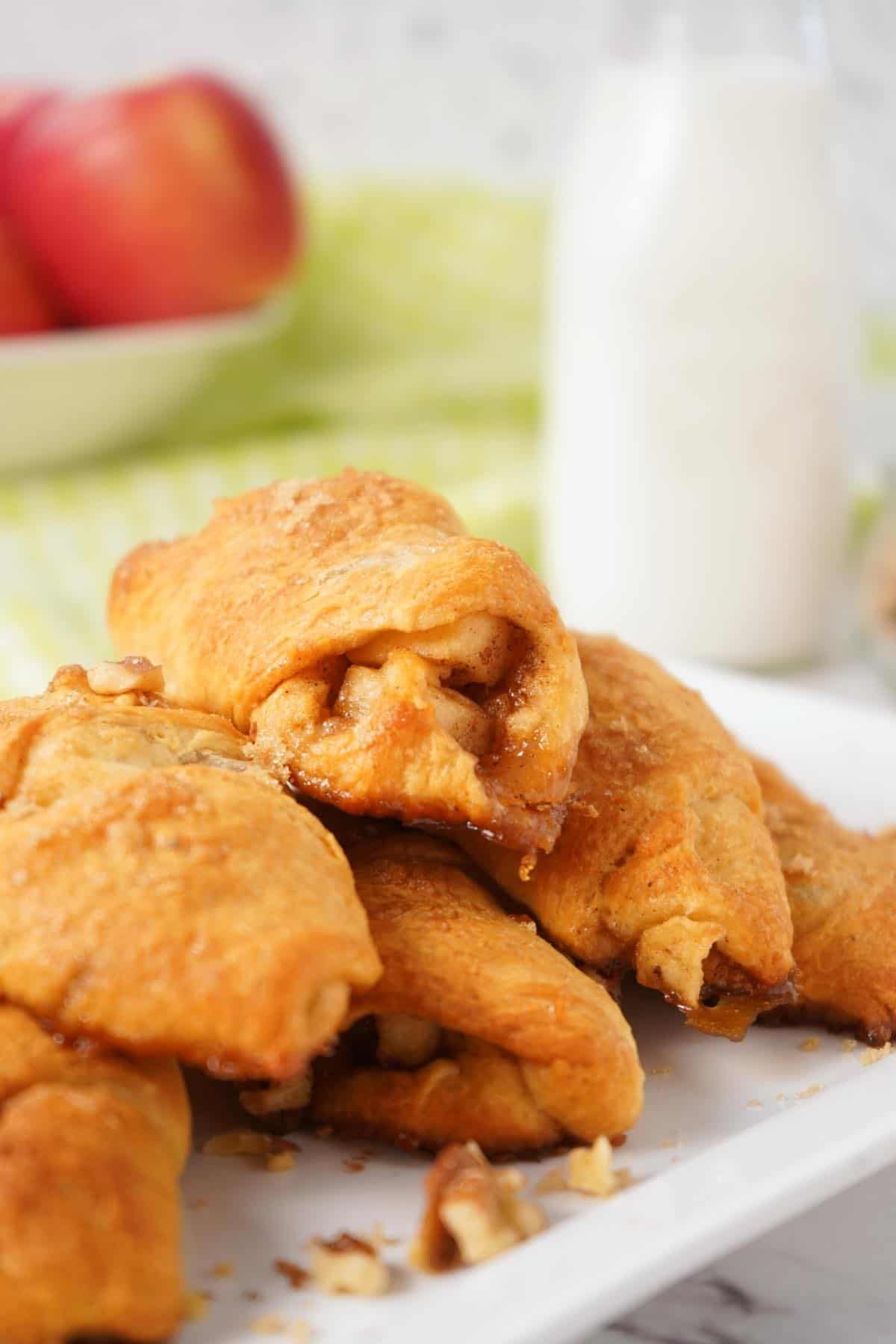 Apple Walnut Crescent Rolls