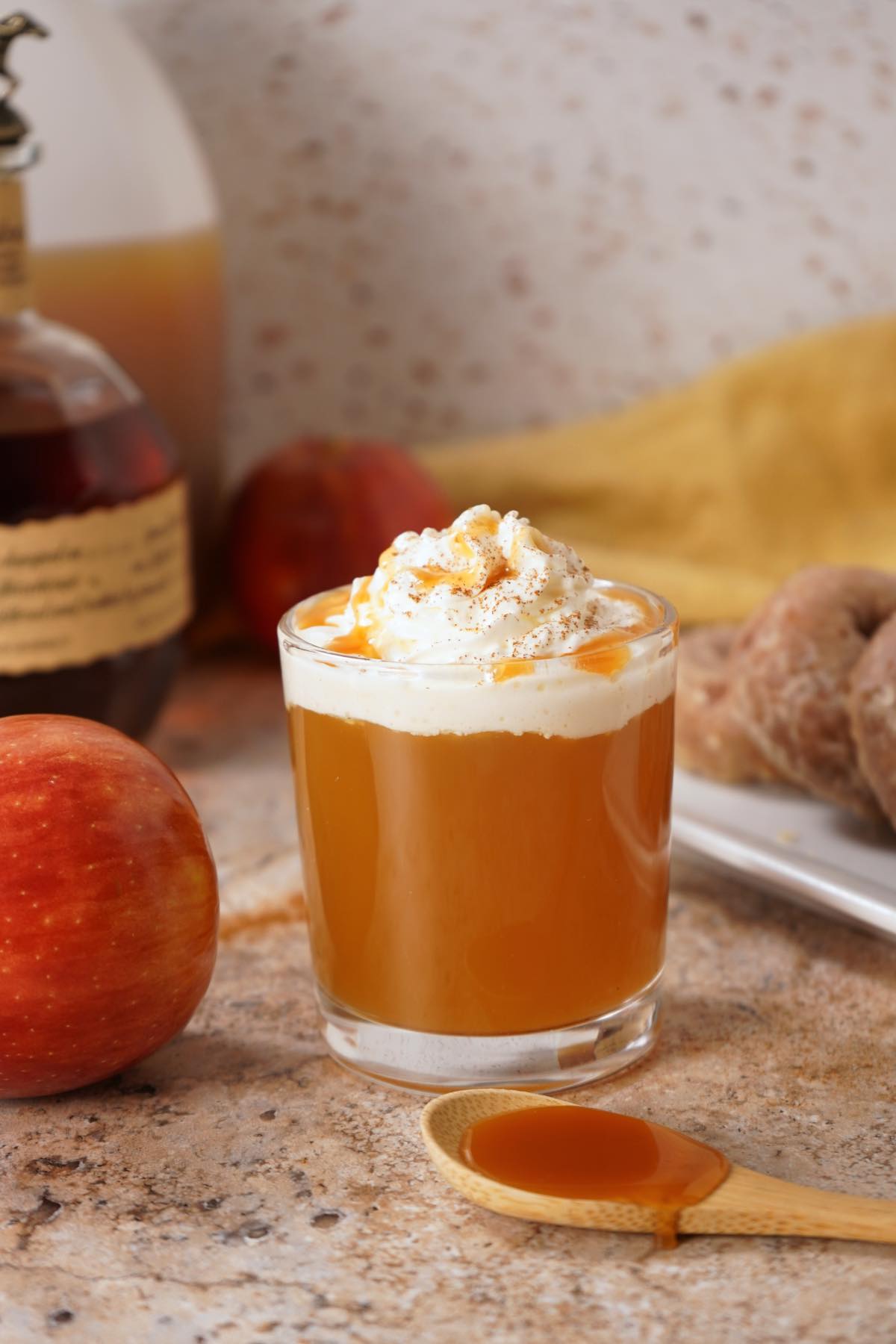 Hot Caramel Bourbon Apple Cider