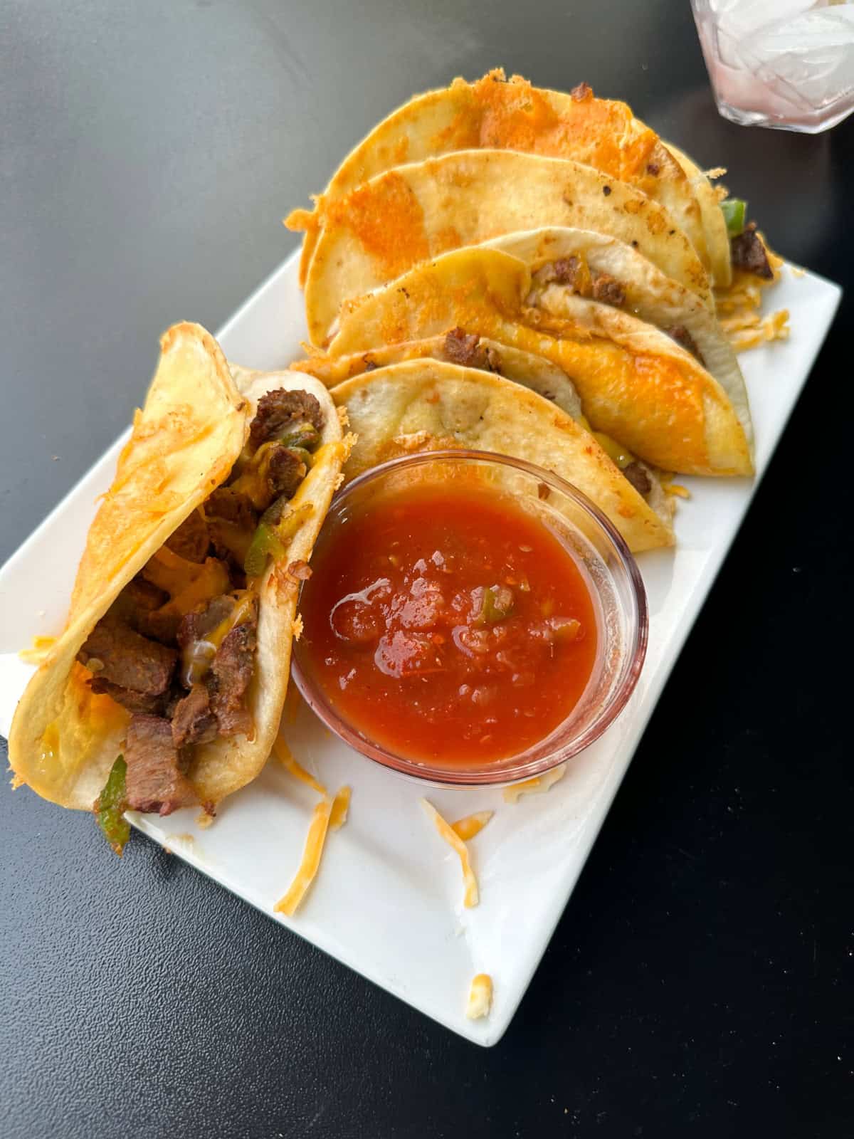 Crispy Cheese Steak Tacos (Blackstone or Cast Iron)