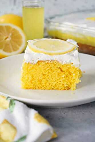 Easy Limoncello Poke Cake