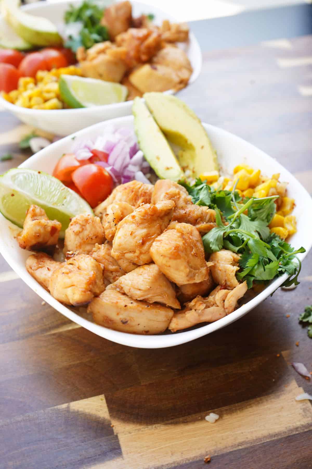 Hot Honey Chicken Taco Bowls (Blackstone or Stove Top)