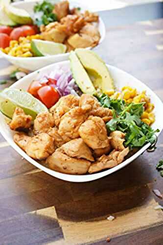 Hot Honey Chicken Taco Bowls (Blackstone or Stove Top)