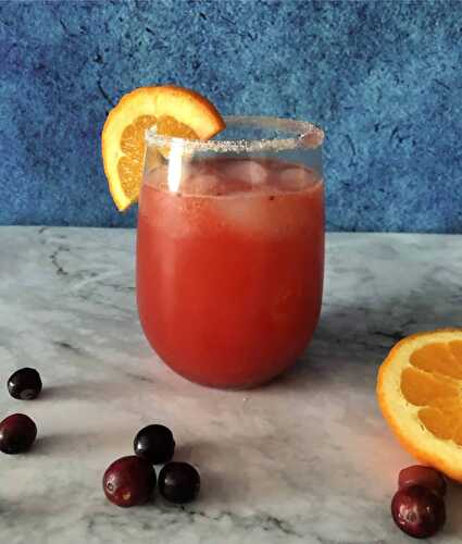 Cranberry Sauce Cocktail (spritzer)