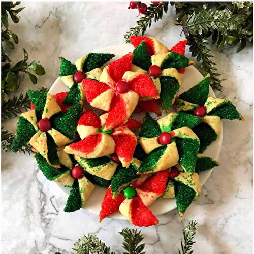 Poinsettia Cookies