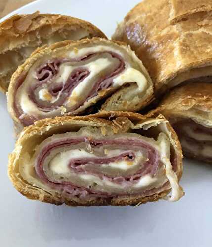 Puff Pastry Stromboli (meat lovers)