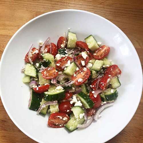 Mediterranean Cucumber Salad (Greek salad)