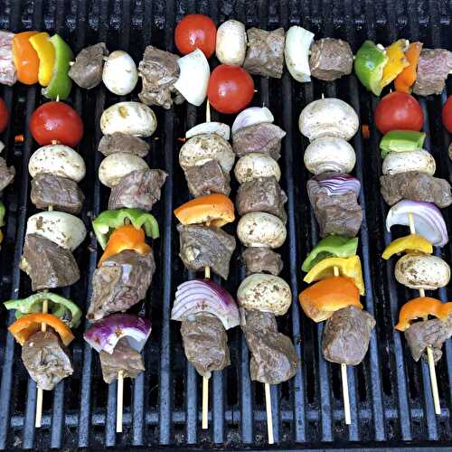 Beef Kabobs in the Oven or Grill