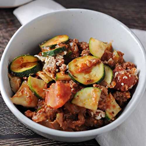 Zucchini Casserole with Ground Beef