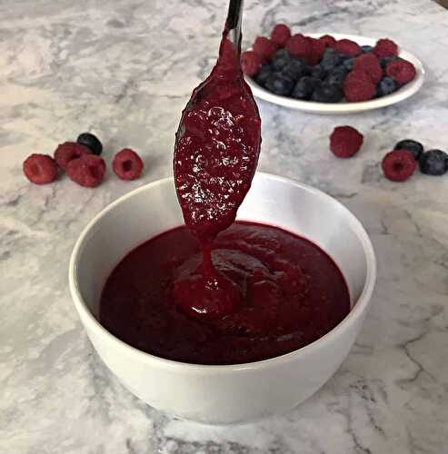 Keto Raspberry Sauce