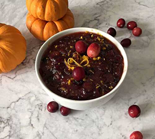 Cranberry Sauce from Dried Cranberries