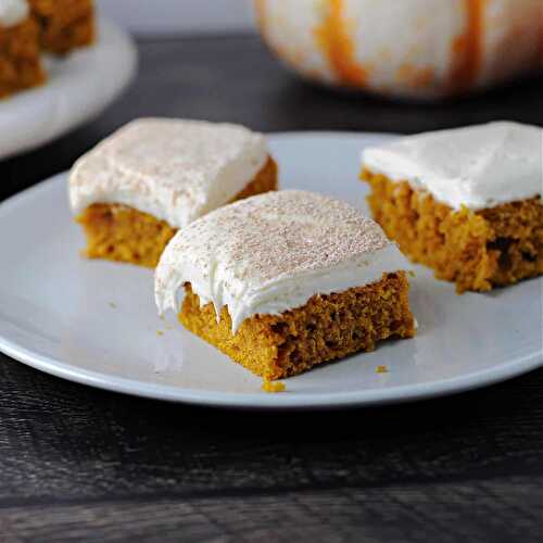 Pumpkin Bars – with Cream Cheese Frosting