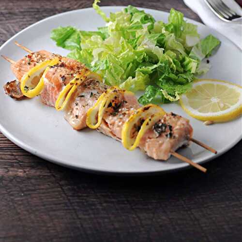 Salmon Kabobs in the Oven or Grill