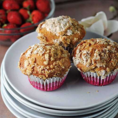 Strawberry Muffins with Greek Yogurt