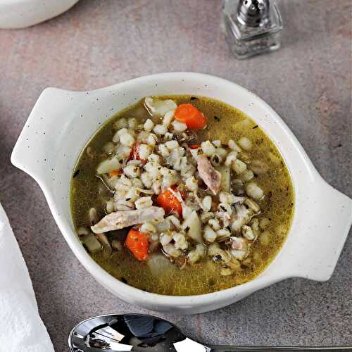 Instant Pot Chicken and Barley Soup