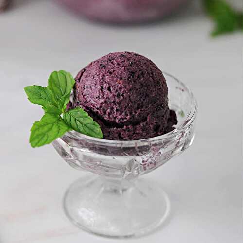 Blueberry Mint Nice Cream