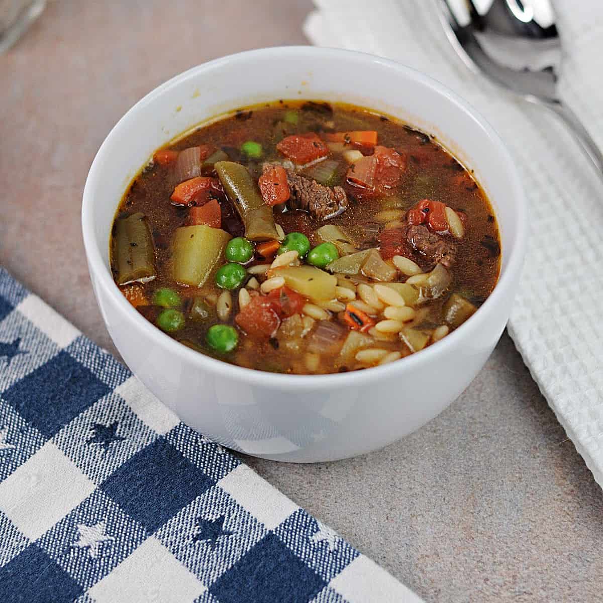 Instant Pot Vegetable Beef Soup