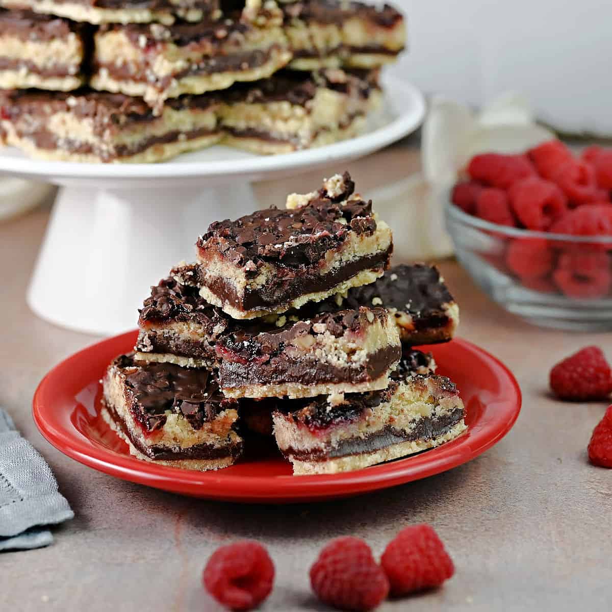 Chocolate Raspberry Bars