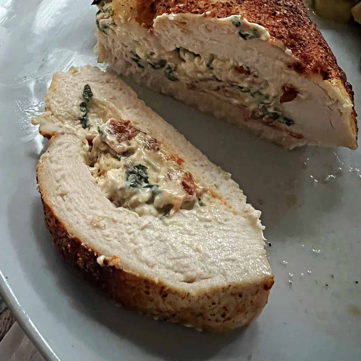 Air Fryer Stuffed Chicken Breasts